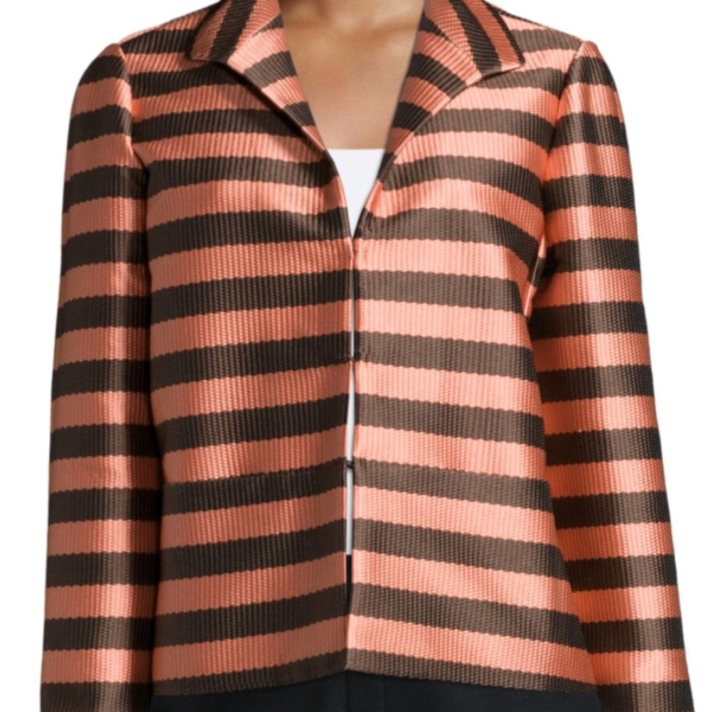 LAFAYETTE 148 STRIPED JACKET